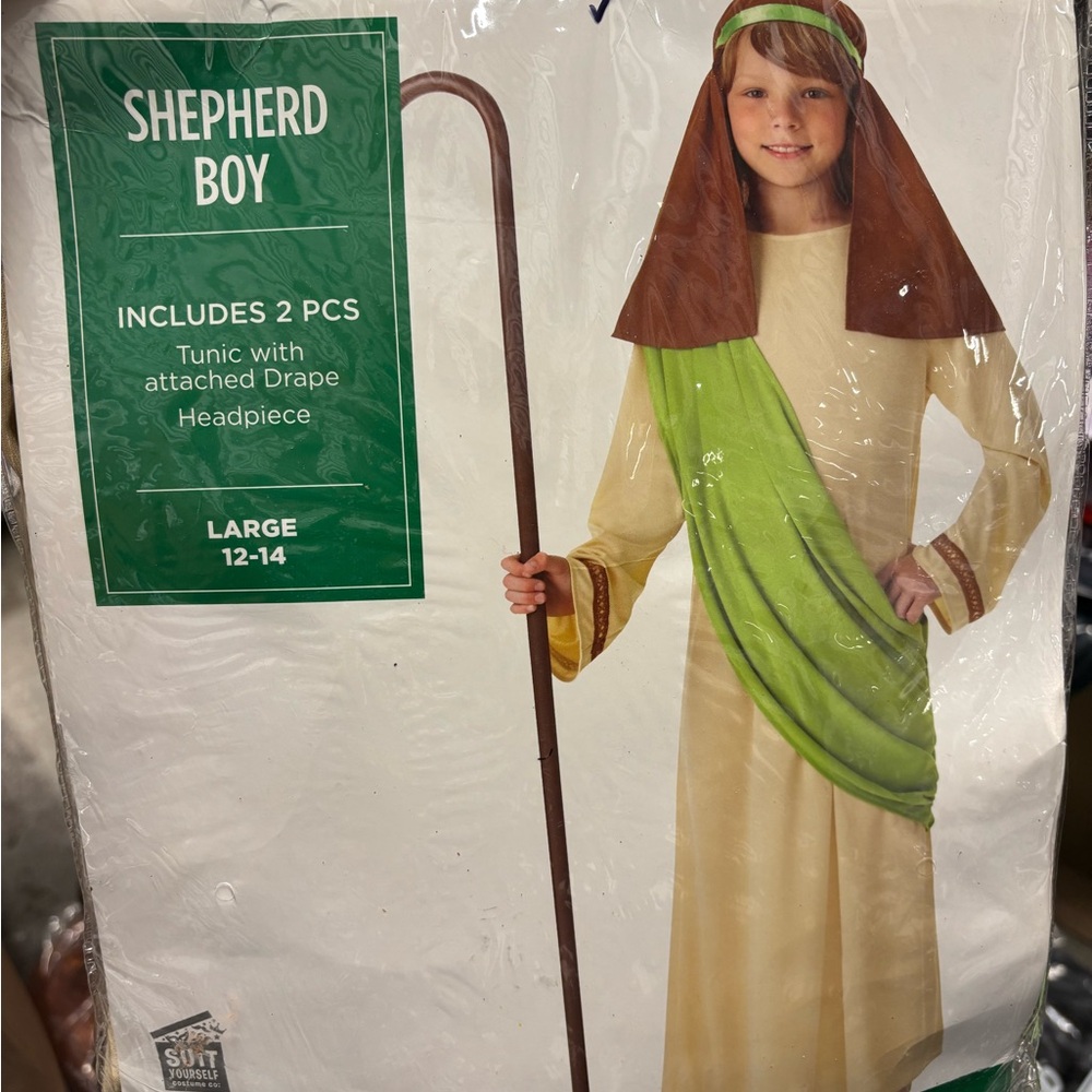 Party City Sheperds Boy Kids Costume Boys Large 12-14